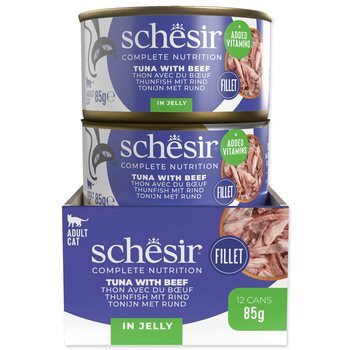 Konzerva SCHESIR kuracie+hovädzie+ryža 85g