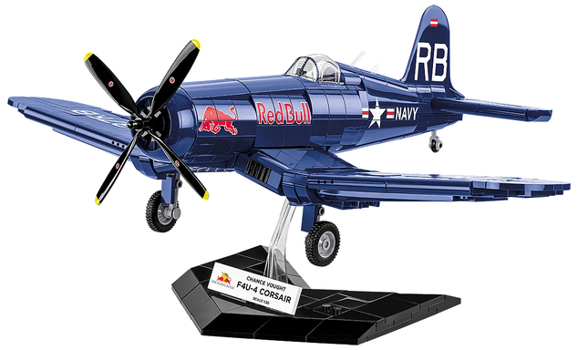 Cobi 26634 VOUGHT F4U CORSAIR FLYING BULLS, 1:32, 665 k, 1 f