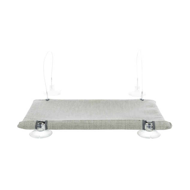 Window platform, velour, 50 × 30 cm, grey