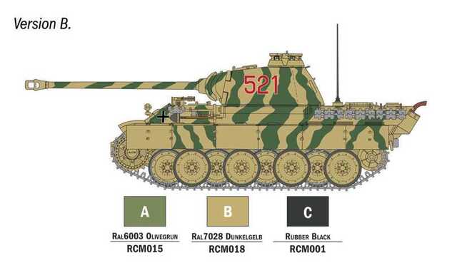 Modellbausatz Panzer 75003 - Panther Sd.Kfz.171 Ausf. A (1:56)