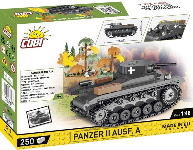 Cobi 2718 II WW Panzer II Ausf A, 1:48, 250 k