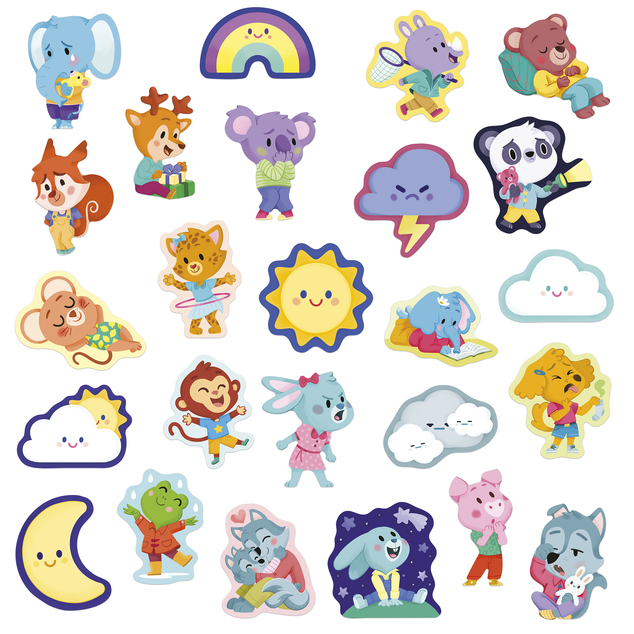 Janod Stickers Samolepky Emócie 100 ks od 3 rokov