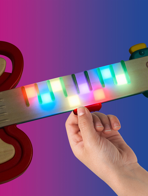 Hape Pixelz Rainbow - Guitare avec effets lumineux et sonores
