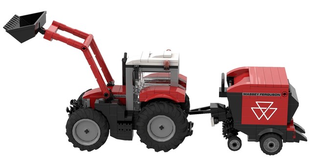 BRIXIES Plus 222.775 Massey Ferguson 5S – traktor s čelným nakladačom, 269 k