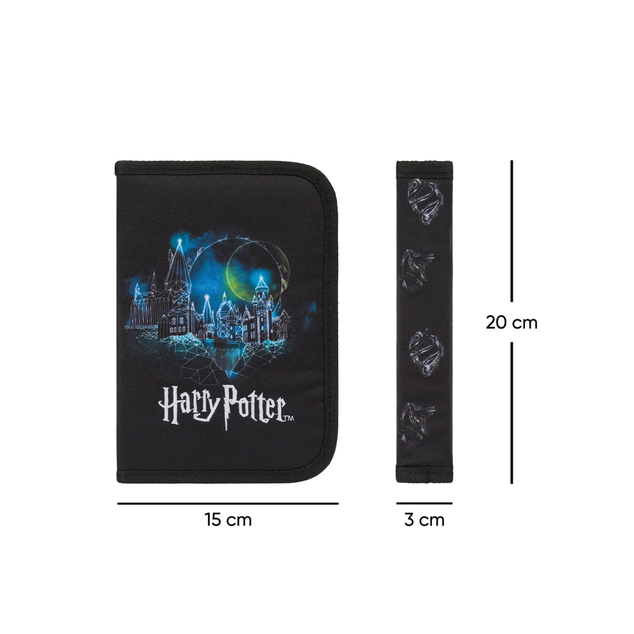 BAAGL SADA 3 Zippy Plus Harry Potter Rokfort Lumos: aktovka, peračník, vrecko