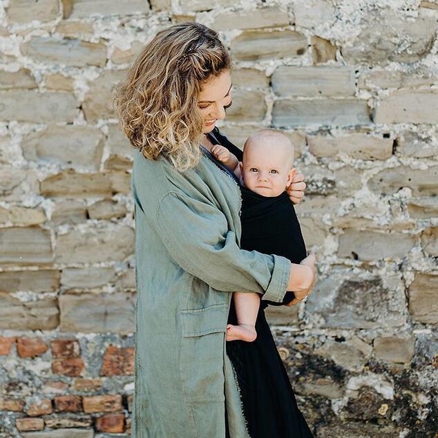 Babytrage / Schal Boba Wrap - Schwarz