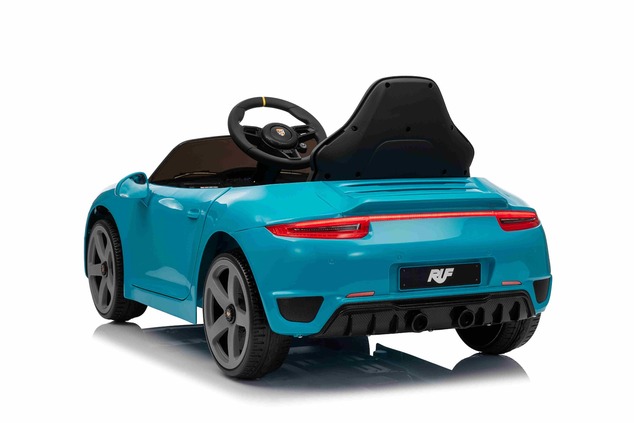 Elektrické autíčko RUF GT 12V, modré, Otváracie dvere, 2.4 GHz diaľkové ovládanie, LED sve