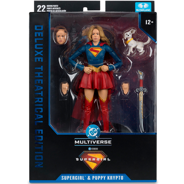Supergirl (2026) DC Theatrical Deluxe Edition akční figurka Supergirl &amp; Baby Krypto 17 cm