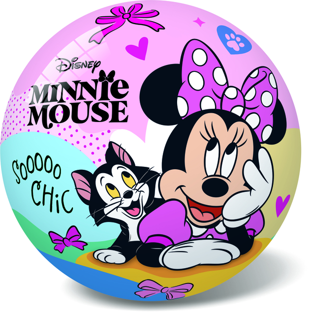 Palla Minnie in gomma - non gonfiata 23 cm