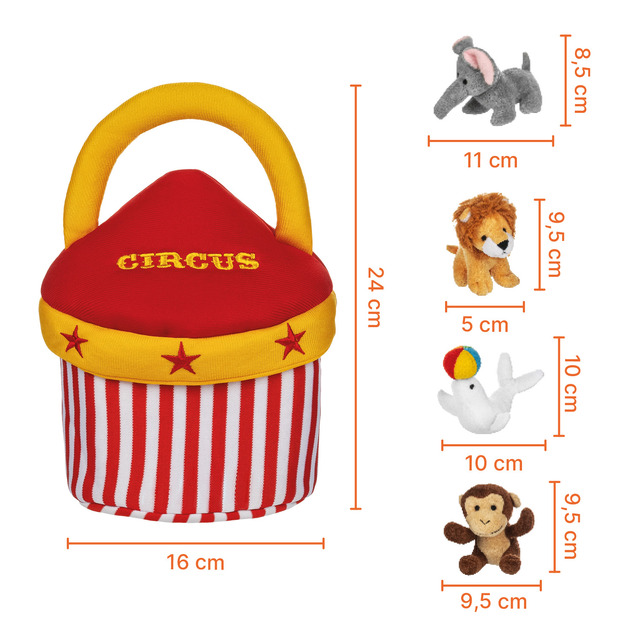 Plyšový set hračiek, Circus