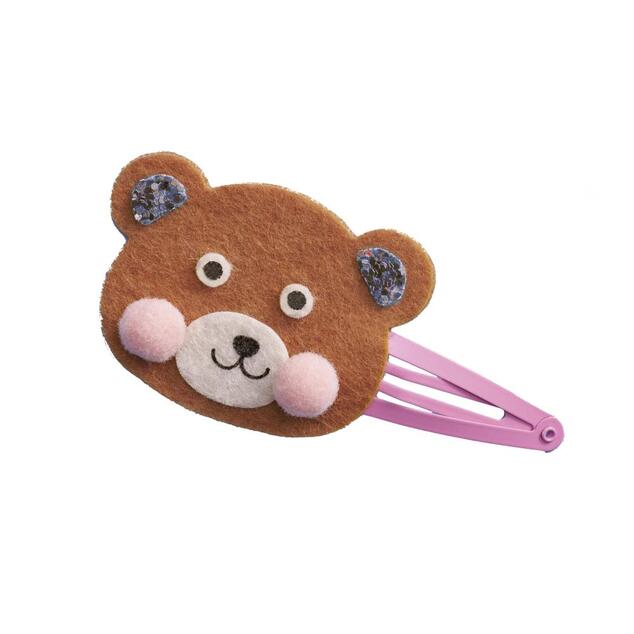 Janod Atelier Set Creativo Creazione Gioielli Fermagli per Capelli Animali del Bosco 6 pz in valiget