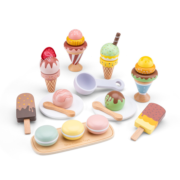 New Classic Toys Sada drevených mrazených sladkostí - 25 ks