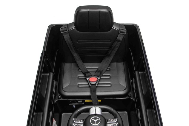 Auto elettrico Mercedes G580 12V, nero, telecomando 2,4 GHz, Bluetooth, USB