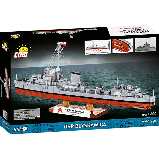 Cobi ORP BŁYSKAWICA 1:300, 700 k