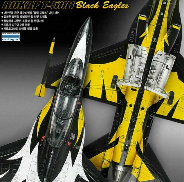 Kit model avion 12242 - ROKAF T-50B "BLACK EAGLES" (1:48)