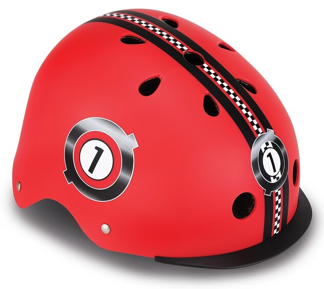 Globber Kinderhelm Elite New Red Racing XS/S (48-53 cm)