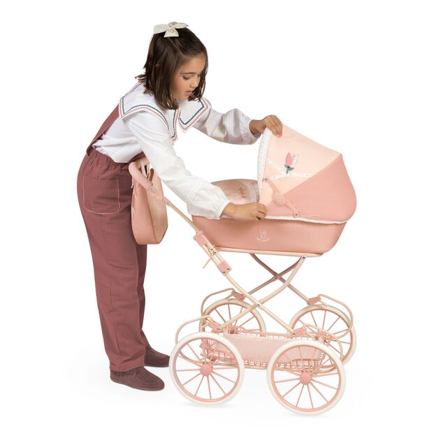 DeCuevas 81074 Skladací kočík pre bábiky s taškou a doplnkami Tulipe 2025 - 81 cm