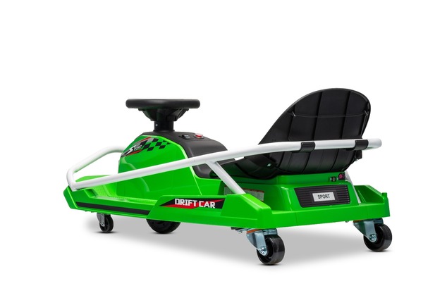 Beneo Motors Go-Kart da drift 24V, verde, 300W Motore Brushless, Batteria al litio, D