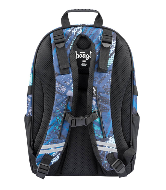 BAAGL SADA 3 Skate Strukturen: Rucksack, Umhängetasche, Tasche