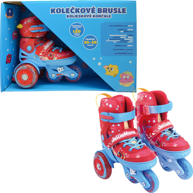 Kinder leuchtende Rollschuhe - Rot (Gr. 26-30)