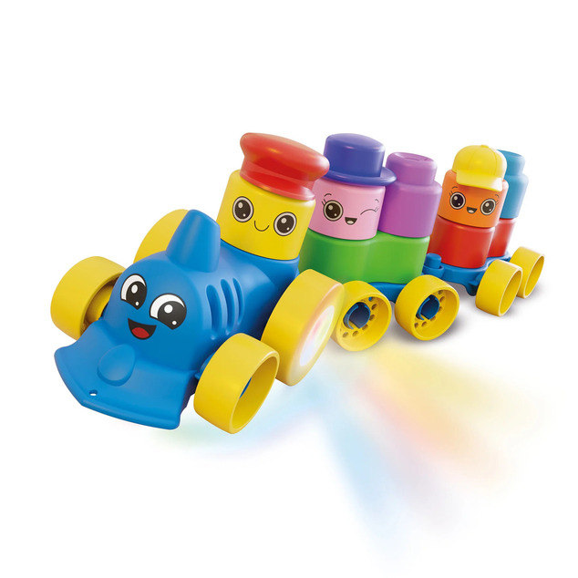 Quercetti Momy Soft - cuburi moi cu trenuleț - 25 buc