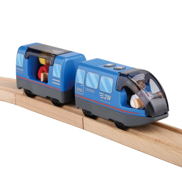 2Kids Toys Elektrický mestský vlak modrý