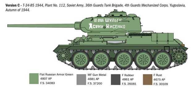 Model Kit tank 6758 - T34/85 Zavod 112 Mod. 1944 (1:35)