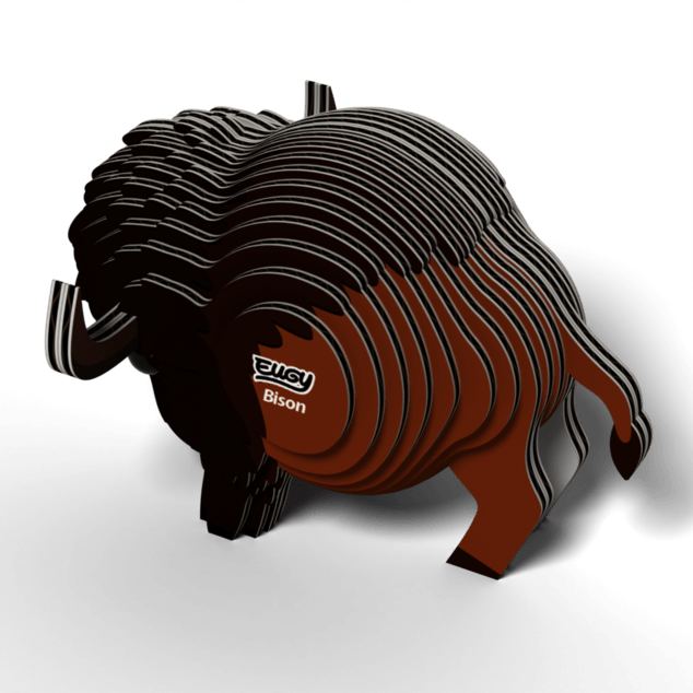 EUGY Bison 3D puzzle di cartone