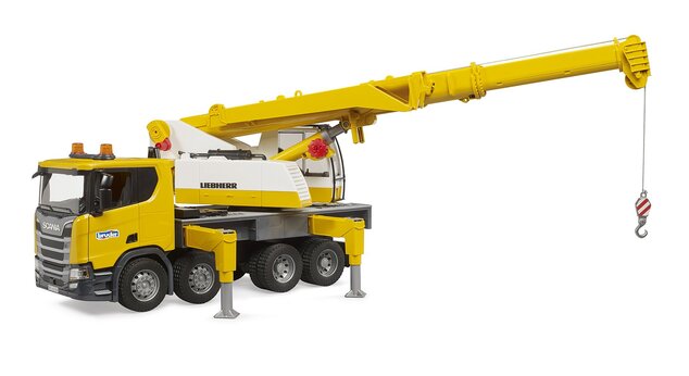 Bruder Camión Scania con grúa Liebherr