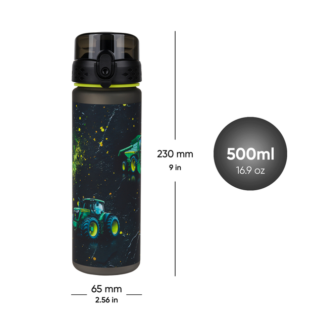 BAAGL Tritan-Flasche für Getränke Traktor, 500 ml