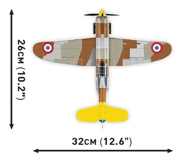 Cobi II WW Dewoitine D.520, 1:32, 335 k, 1 f