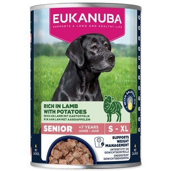 Konzerva EUKANUBA Senior bohatá na jahňacie so zemiakmi 400 g