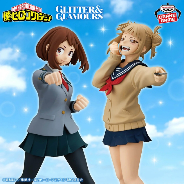 Bandai - My Hero Academia Glitter&amp;Glamours-Ochako Uraraka &amp;amp; Himiko Toga-(A:Ochako Урарака