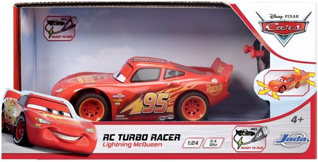 Dickie RC Cars 3 Blesk McQueen Turbo Racer 1:24, 17cm, 2kan