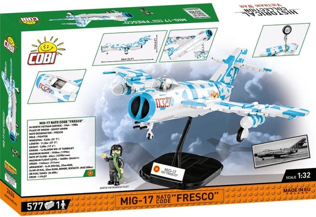 Cobi Vietnam War MIG-17 FRESCO, 1:32, 588 k, 1 f