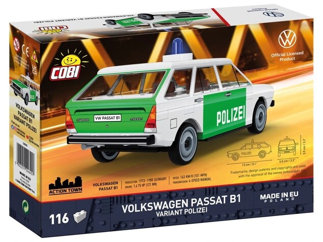 Cobi Volkswagen Passat B1 Variant Polizai, 1:35