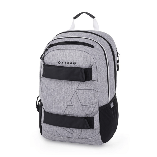 Zaino per studenti + astuccio OXY Sport Grey Melange