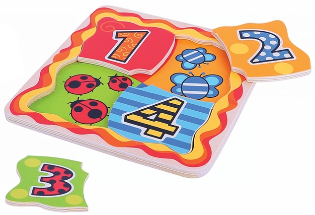 Bigjigs Toys Moje prvé počítacie puzzle
