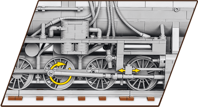 Cobi 6281 Kriegslokomotive Baureihe 52, 1:35, 2476 k, 1 f