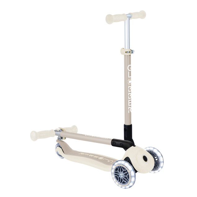 Globber kolobežka Primo Foldable Lights Ecologic Coconut