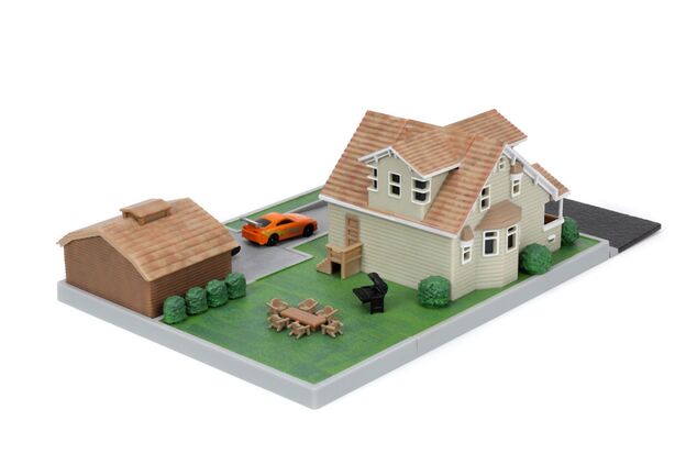 Rýchlo a zbesilo Nanodiorama Dominikov dom s autíčkami