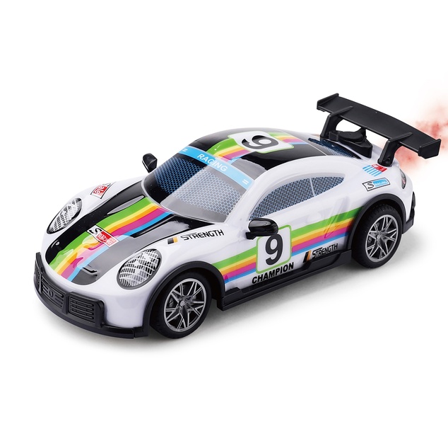Auto 9 Champion svietiace dymiace RC na diaľkové ovládanie 19cm