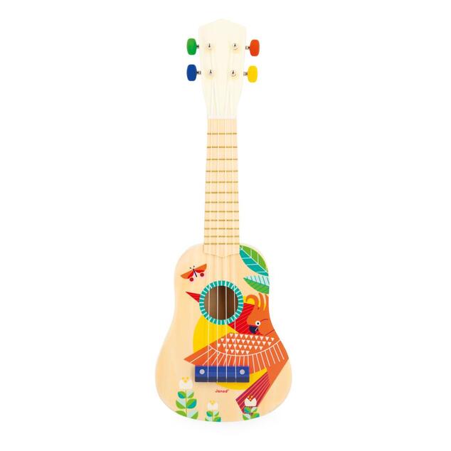 Janod Gioia Strumento musicale in legno per bambini Ukulele