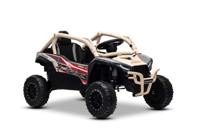 Elektrické autíčko Kawasaki TERYX KRX 1000 12V, khaki, jednomiestne, odpružená zadná nápra