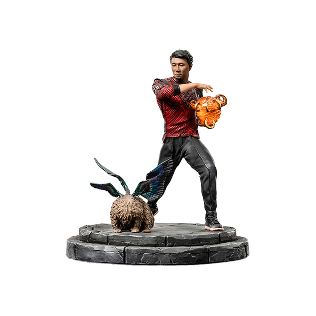 Iron Studios Shang-Chi és a Tíz Gyűrű Legendája - Shang Chi &amp; Morris Szobor 1/10