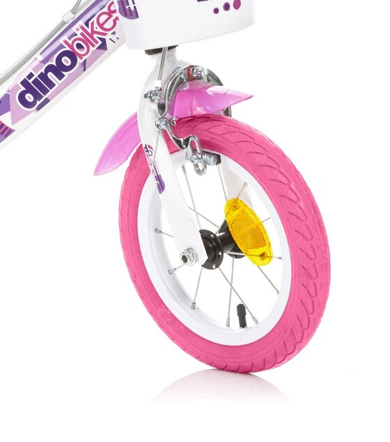Dino Bikes - Detský bicykel 12" 124RSN-05FY Fairy - biely