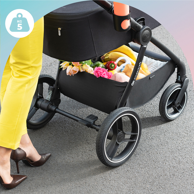 KINDERKRAFT Cochecito combinado Nea 2en1 Midnight Black