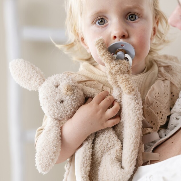 NATTOU Maznáčik plyšový maxi Teddy zajačik 28 x 28 cm, 0m+