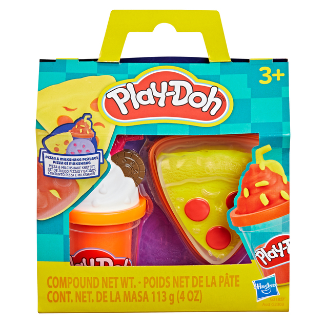 HASBRO - Play-Doh set creativo Pizza &amp; Milkshake