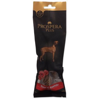Pochúťka Prospera Plus Hovädzie a surová koža krútená tyčinka 1ks 15cm